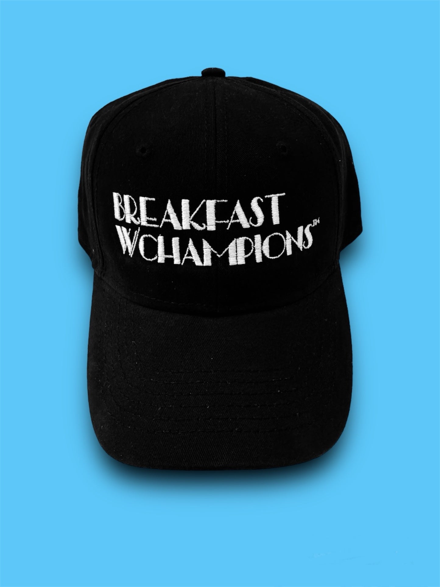 BREAKFAST WITH CHAMPIONS "ARTS & ENTERTAINMENT" CAP (BLK/WHITE)