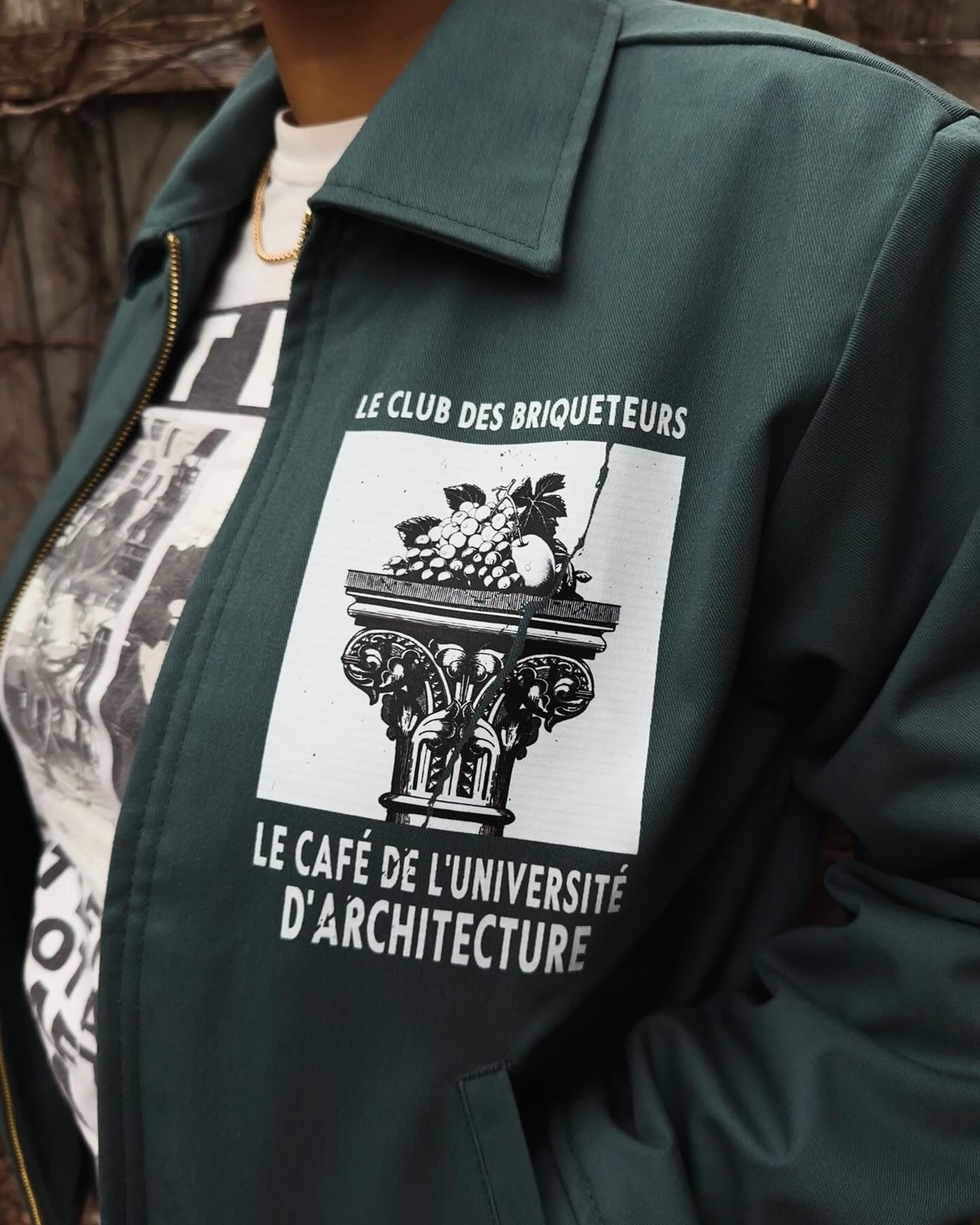 Breakfast With Champions x The Brick-Layer’s Club “FRUITS OF OUR LABOR” Insulated Work Jacket(LINCOLN GREEN)